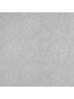 Плёнка для цветов упаковочная глянцевая прозрачная «Цветы», белая, 0.6×10 м