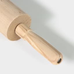 Скалка для теста Adelica, с вращающейся ручкой, 60×6 см, дерево бук