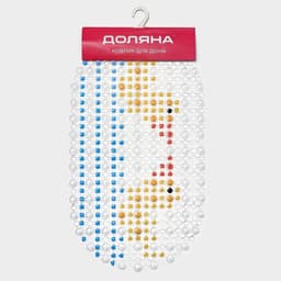 Коврик противоскользящий в ванну Доляна «Влюблённые уточки», на присосках, 35×65 см