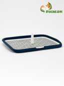 Туалет открытый, 65×50×6 см, со столбиком, пластик, синий