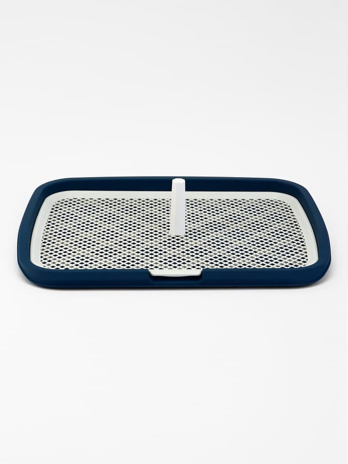 Туалет открытый, 65×50×6 см, со столбиком, пластик, синий