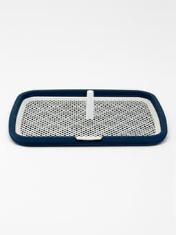 Туалет открытый, 65×50×6 см, со столбиком, пластик, синий