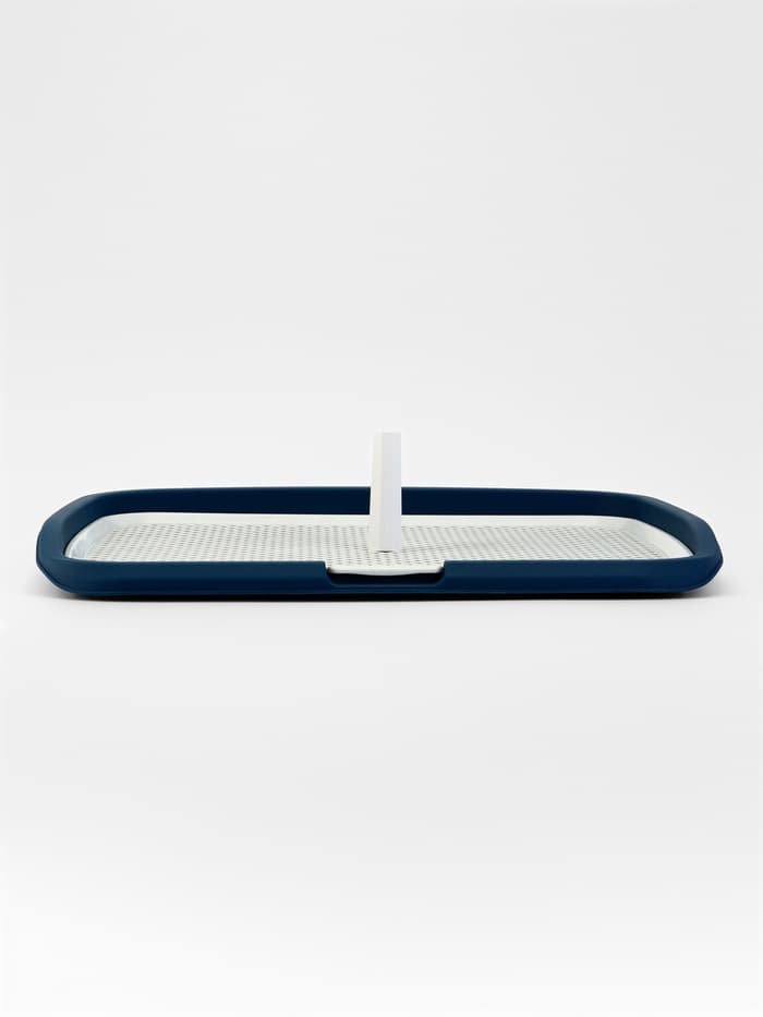 Туалет открытый, 65×50×6 см, со столбиком, пластик, синий