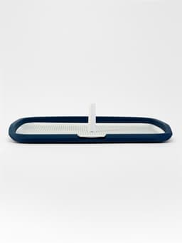 Туалет открытый, 65×50×6 см, со столбиком, пластик, синий