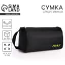 Сумка спортивная Play, 40×21×19 см, отдел на молнии, чёрная