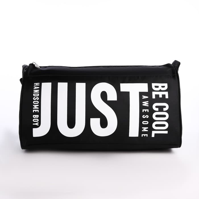 Сумка спортивная Just, 40×21×19 см, отдел на молнии, чёрная