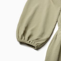 Платье мини женское со сборкой MIST, размер 48, оливковое