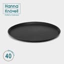 Поднос прорезиненный круглый Hanna Knövell, d=40 см, чёрный