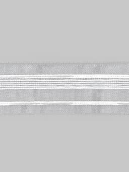 Шторная лента, органза, 4 см, 50±1 м, прозрачная