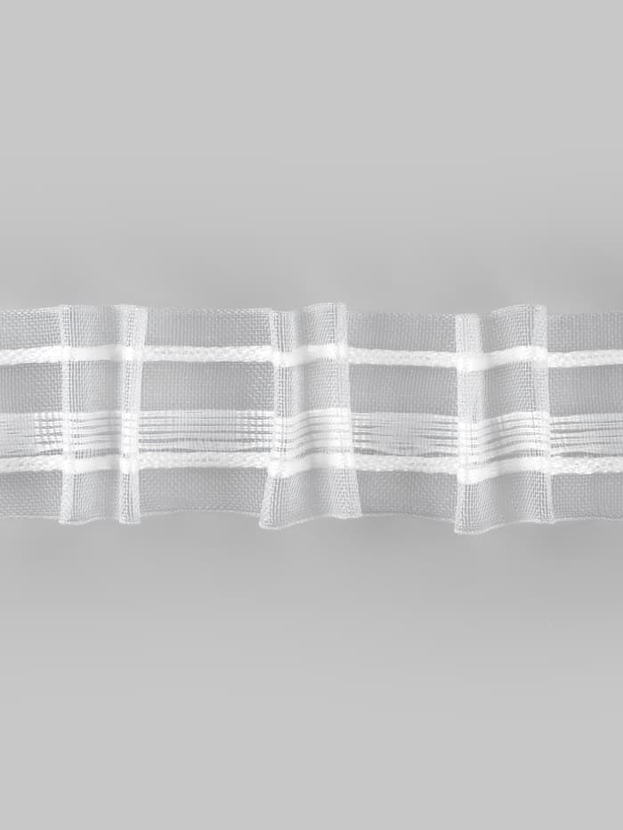 Шторная лента, органза, 4 см, 50±1 м, прозрачная