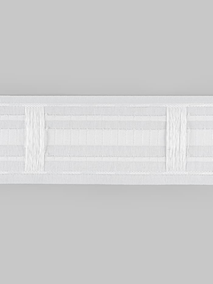 Шторная лента, матовая, 8.5 см, 25±1 м, белая