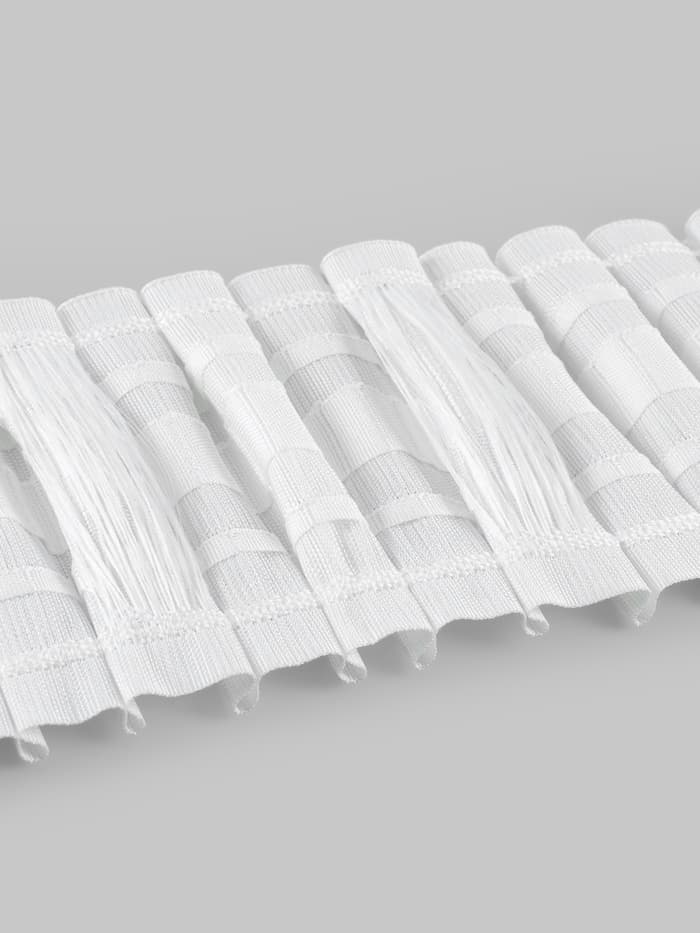 Шторная лента, матовая, 8.5 см, 25±1 м, белая