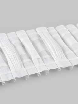 Шторная лента, матовая, 8.5 см, 25±1 м, белая