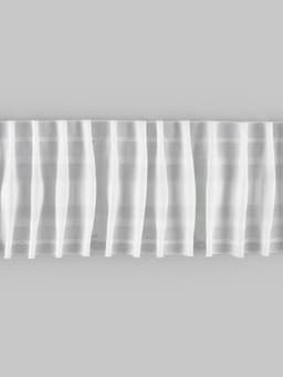 Шторная лента, матовая, 8.5 см, 25±1 м, белая