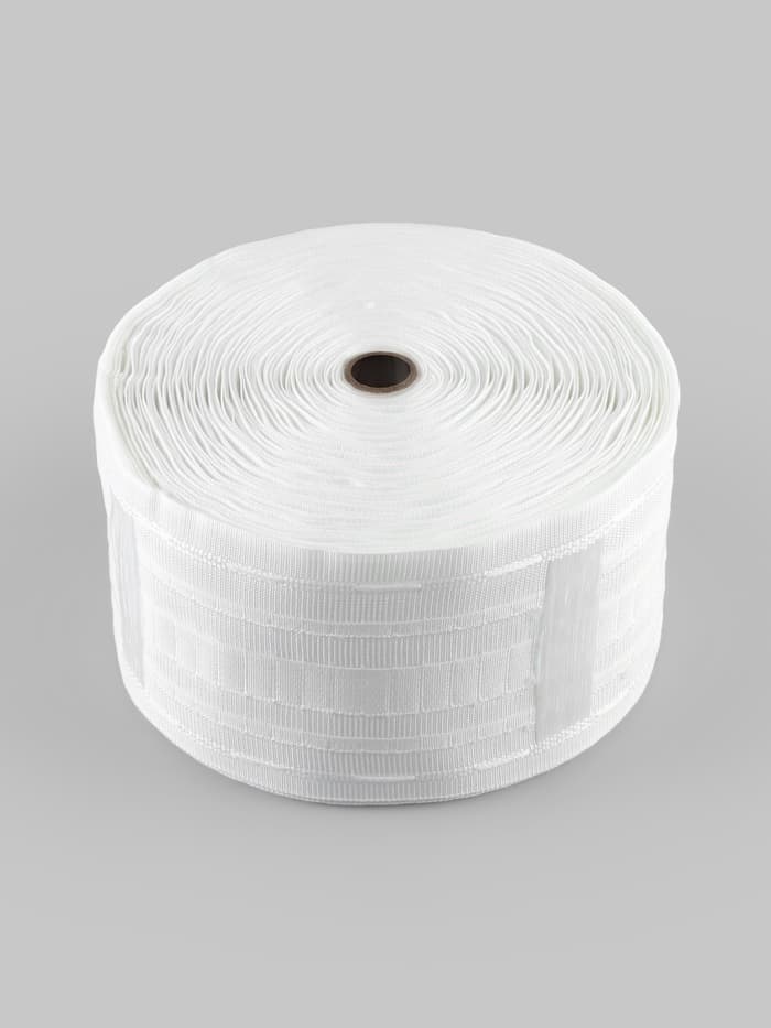 Шторная лента, матовая, 8.5 см, 25±1 м, белая