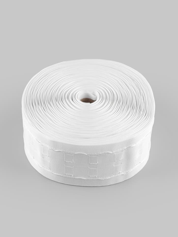 Шторная лента, матовая, 7 см, 30±1 м, белая