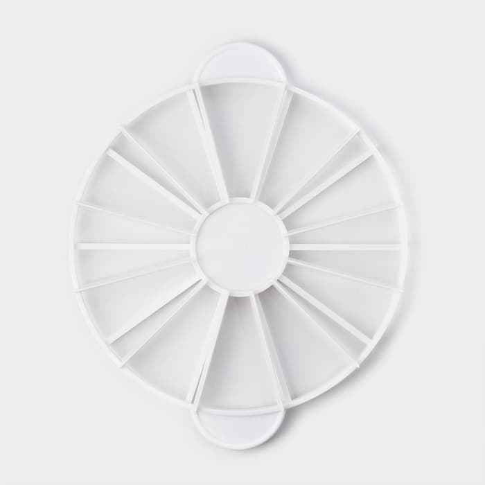 Делитель для торта Доляна, 10/12 частей, 26.5 см, пластик, МИКС