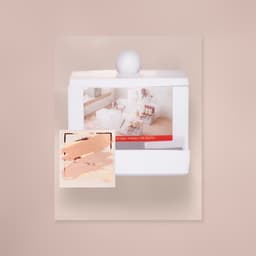 Органайзер для ватных палочек, с крышкой, 9×6.5×7.5 см, белый