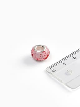 Шарм бусина «Краски», для творчества, розовые