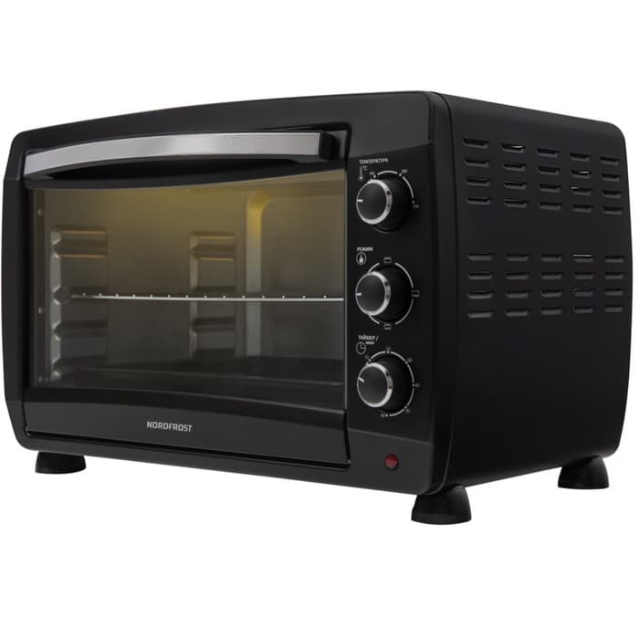 Мини-печь NORDFROST R 480 B, 2000 Вт, 48 л, 100-250°С, гриль, чёрная
