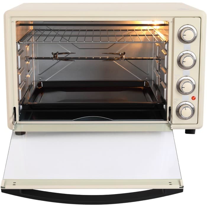 Мини-печь NORDFROST RC 600 Y, 2200 Вт, 60 л, 100-250°С, гриль, конвекция, бежевая
