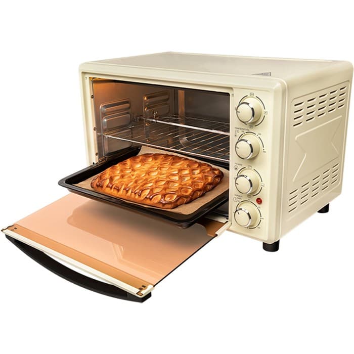 Мини-печь NORDFROST RC 350 Y, 1600 Вт, 35 л, 100-250°С, гриль, конвекция, бежевая