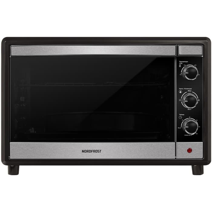 Мини-печь NORDFROST RC 450 ZB pizza, 2000 Вт, 45 л, 100-250°С, гриль, конвекция, чёрная