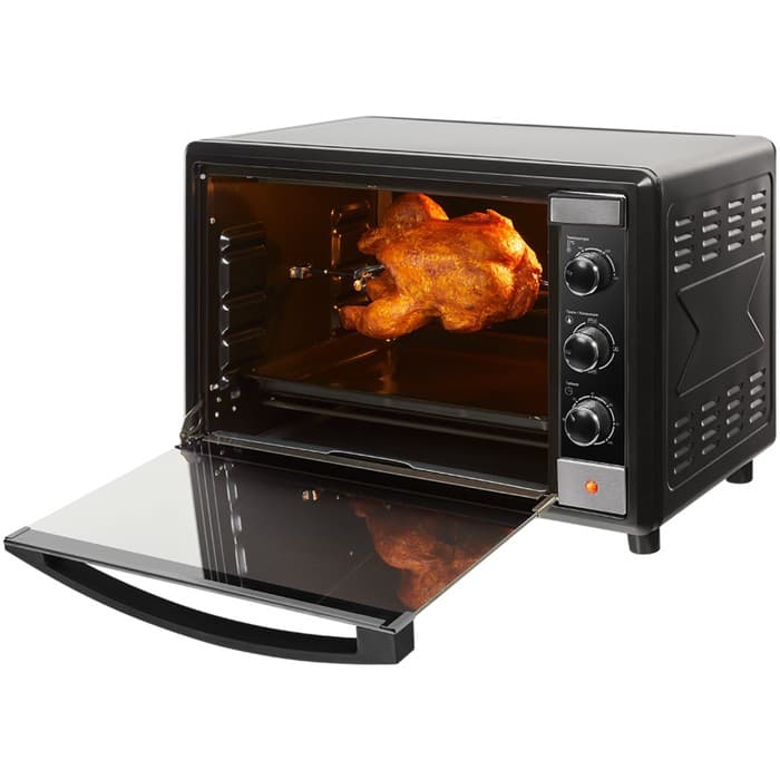 Мини-печь NORDFROST RC 450 ZB pizza, 2000 Вт, 45 л, 100-250°С, гриль, конвекция, чёрная