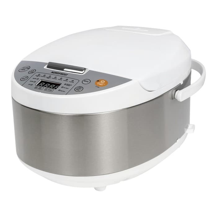 Мультиварка NORDFROST MC 550 WX, 860 Вт, 5 л, 13 программ, тефлон, белая, серебристая