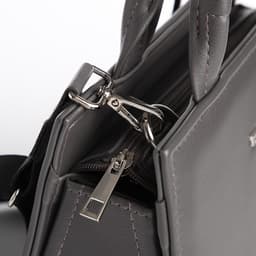 Сумка женская тоут TEXTURA на молнии, 22×11×22 см, серая