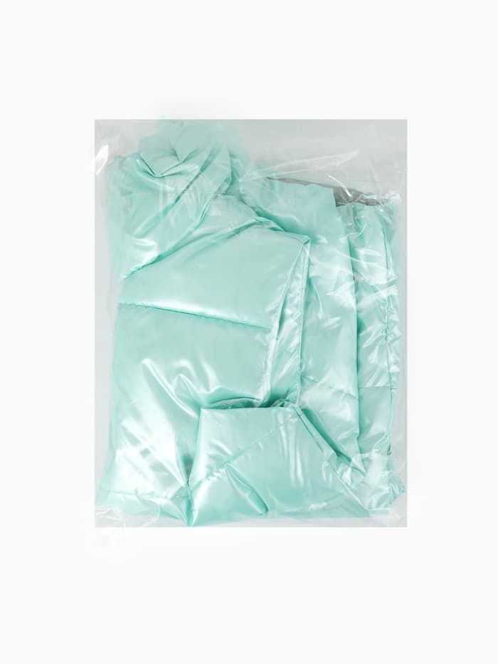 Жилет для девочки MINAKU: Cozy Winter, бирюзовый, рост 128 см