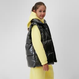 Жилет для девочки MINAKU: Cozy Winter, серый, рост 122 см