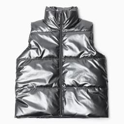 Жилет для девочки MINAKU: Cozy Winter, серый, рост 122 см