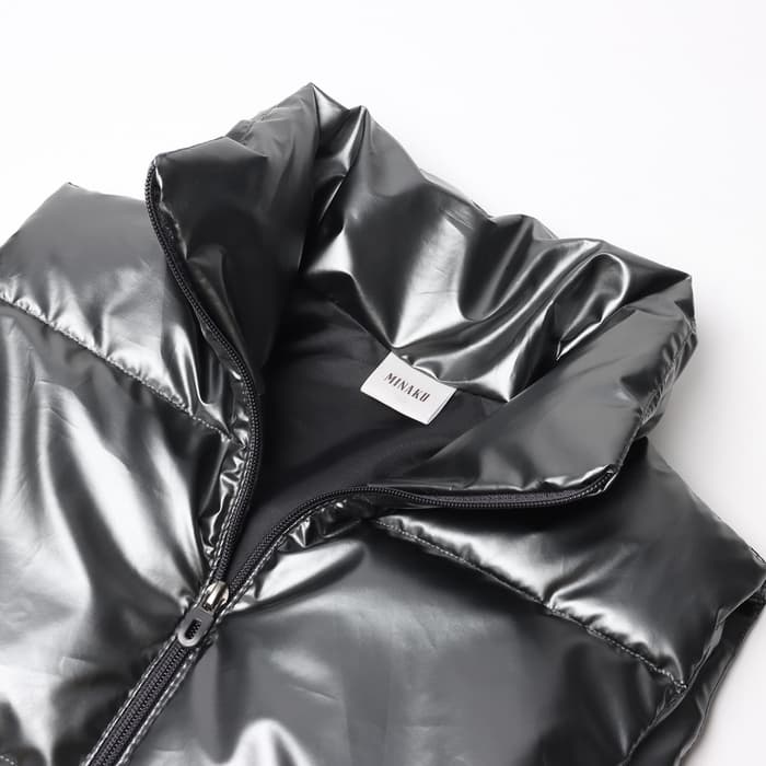 Жилет для девочки MINAKU: Cozy Winter, серый, рост 122 см