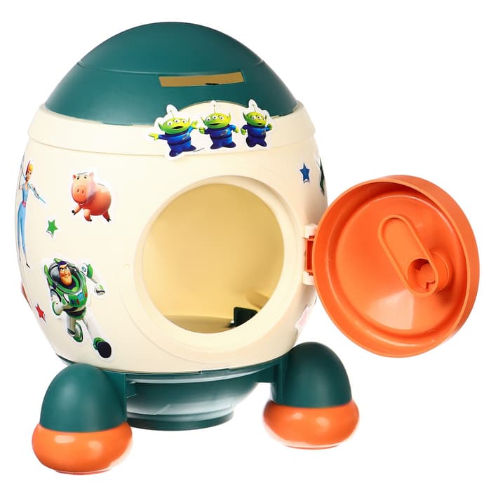 Копилка ракета с набором наклеек, 22.5 см × 18.5 см × 17.5 см, «Игрушки», История игрушек