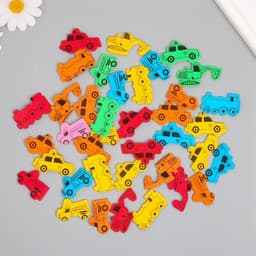 Декор для творчества EVA «Транспорт наземный», набор 12 г, 13×15 см