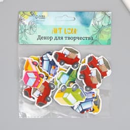 Декоративные элементы для творчества «Арт Узор. Автомобили», набор 14 шт., EVA 10×13 см