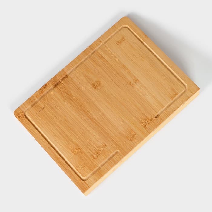 Доска разделочная Доляна «Идея», 35×25 см, бамбук