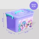 Контейнер для хранения игрушек «Радужные единорожки», 6.5 л