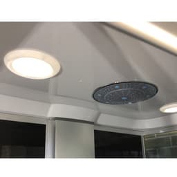 Душевая кабина Comforty 303, серое стекло, задняя чёрная стеклянная панель, 120×80×215 см