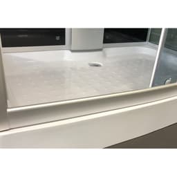 Душевая кабина Comforty 303, серое стекло, задняя чёрная стеклянная панель, 120×80×215 см