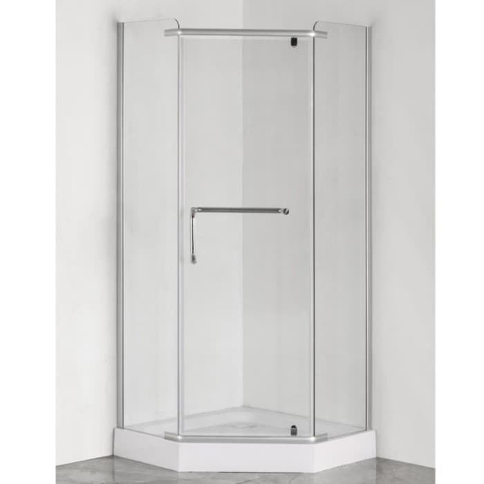 Душевое ограждение Comforty 31N, прозрачное стекло, с поддоном, 90×90×200 см
