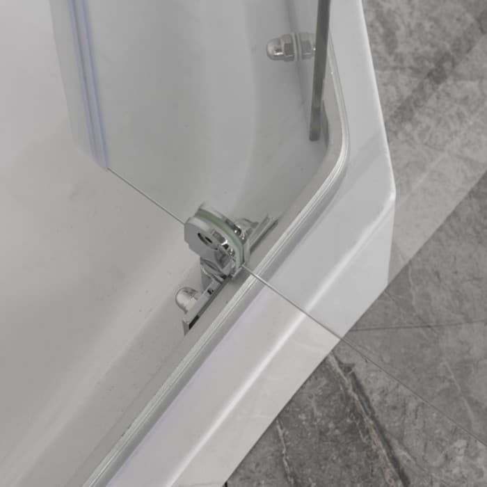 Душевое ограждение Comforty 31N, прозрачное стекло, с поддоном, 90×90×200 см