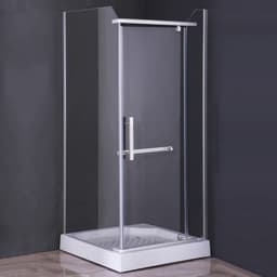Душевое ограждение Comforty 32N, прозрачное стекло, с поддоном, 90×90×200 см