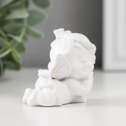 Фигурка полистоун «Малыш-ангел в шапочке из цветка», 5×4.5×5 см, МИКС