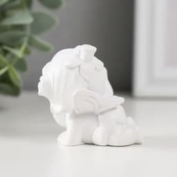 Фигурка полистоун «Малыш-ангел в шапочке из цветка», 5×4.5×5 см, МИКС