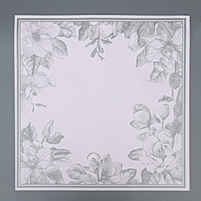 Пленка для цветов, «Цветы с каймой», розовый, 57×57 см