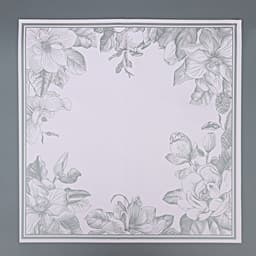 Пленка для цветов, «Цветы с каймой», розовый, 57×57 см