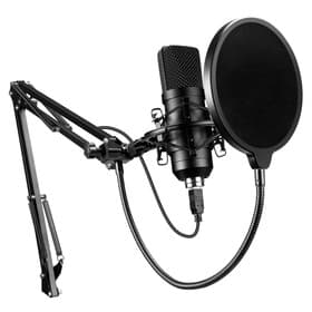 Микрофон проводной Oklick SM-700G, USB, 18 000 Гц, провод 2.5 м, чёрный