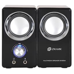 Колонки Oklick OK-116, формат акустики 2.0, 6 Вт, USB, чёрные